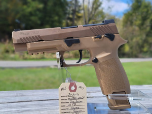 SIG SAUER P320 M17 COYOTE TAN 9MM 4.7" BARREL 21-ROUNDS SIGLITE FRONT SIGHTS