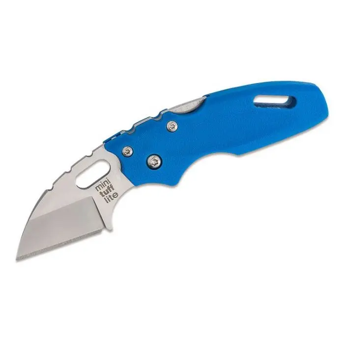 Cold Steel 20MTB Mini Tuff Lite Folding Knife 2″ Wharncliffe Blade, Blue Griv-Ex Handles cold-steel-20mtb-mini-tuff-lite-folding-knife-2-wharncliffe-blade-blue-griv-ex-handles