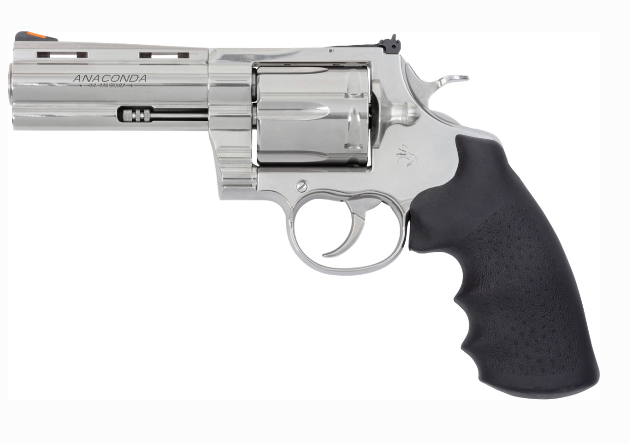 Colt Anaconda 44 Mag, 4.25″ Barrel, Stainless Finish, Adjustable Sights, Hogue Grip, 6rd colt-anaconda-44-mag-4-25-barrel-stainless-finish-adjustable-sights-hogue-grip-6rd