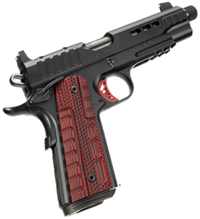 KIMBER RAPIDE, Heat .45 ACP, 1911 Threaded Bbl 8rd, Optics Ready, Black/Red Pistol ,300043