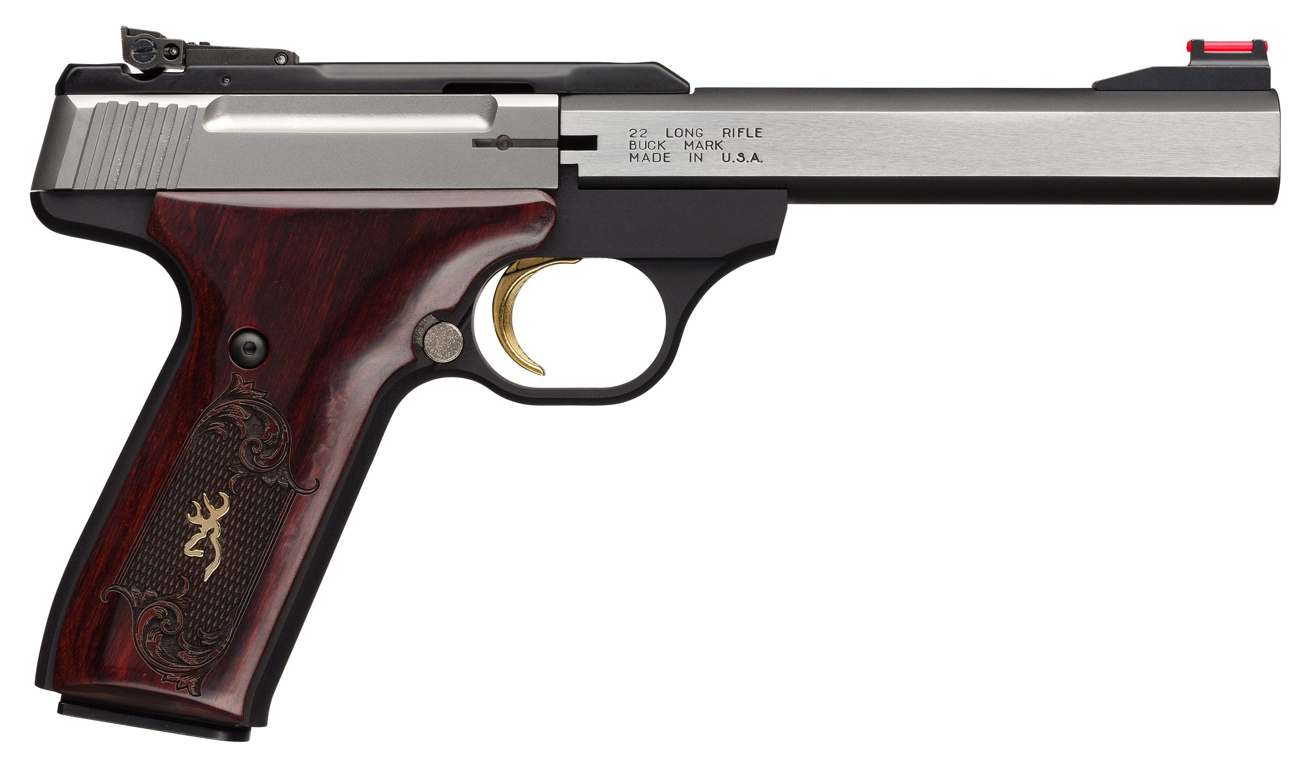 BROWNING BUCK MARK MEDALLION STAINLESS .22 LR 5.5″ BARREL 10-ROUNDS BROWNING BUCK MARK MEDALLION STAINLESS .22 LR 5.5" BARREL 10-ROUNDS