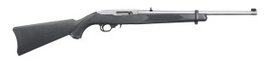 Ruger 10/22 Semi Auto Rimfire Rifle .22 Long Rifle 18.5" Barrel 10 Rounds Black Synthetic Stock Stainless Steel Barrel 1256