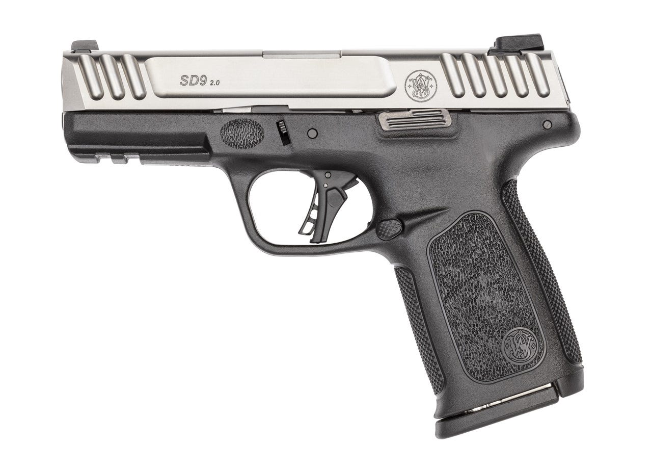 SMITH AND WESSON SD9 2.0 BLACK / STAINLESS 9MM 4″ BARREL 16-ROUNDS SMITH AND WESSON SD9 2.0 BLACK / STAINLESS 9MM 4" BARREL 16-ROUNDS