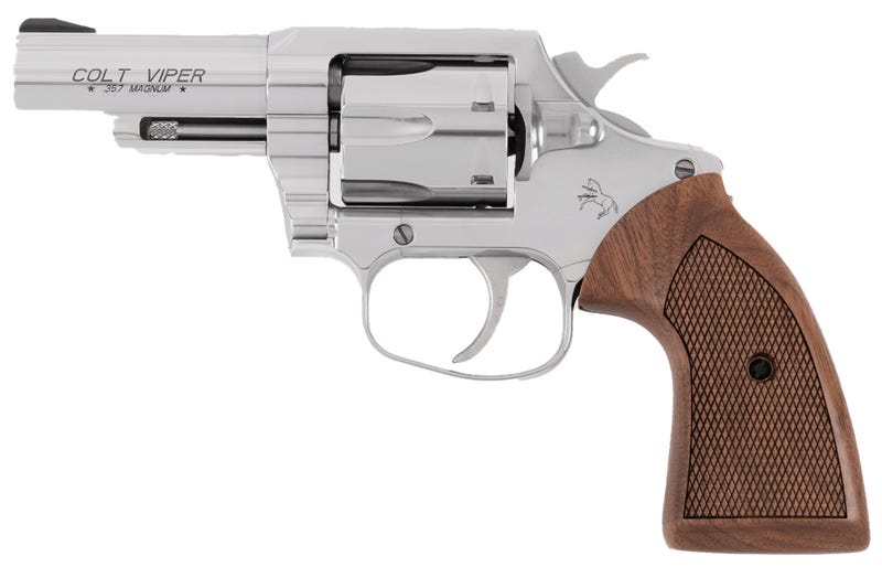 Colt Firearms Viper Stainless / Walnut .357 Mag / .38 SPL 3″ Barrel 6-Rounds Colt Firearms Viper Stainless / Walnut .357 Mag / .38 SPL 3" Barrel 6-Rounds