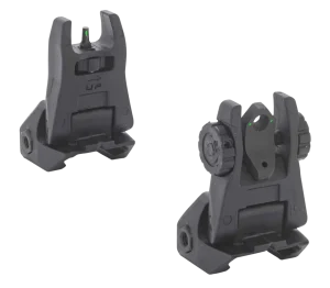 Meprolight Self-Illuminated Flip Up Iron Sights - Green Tritium Front and Rear
