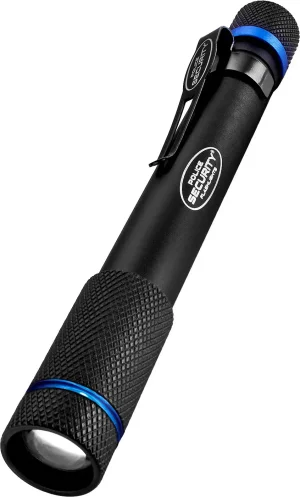 AURA 160 LUMEN LED PENLIGHT FLASHLIGHT WITH 2 AAA BATTERIES, BLACK