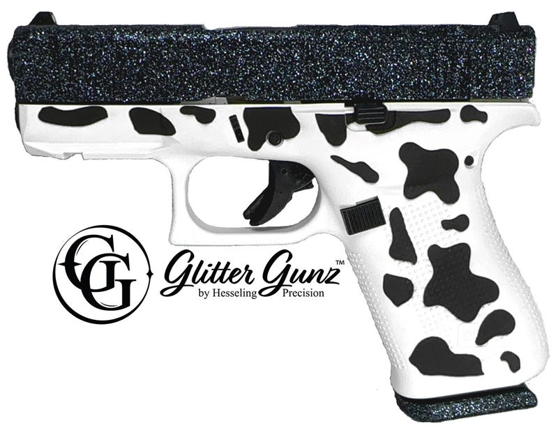 Glock 43x MOS Tactical Cow Glitter 9mm 3.4″ Barrel 10-Rounds Glock 43x MOS Tactical Cow Glitter 9mm 3.4" Barrel 10-Rounds
