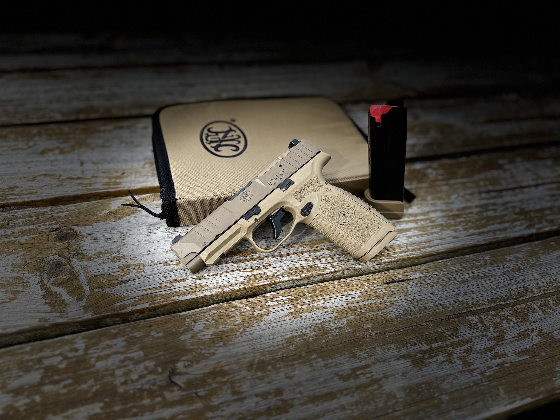 FN Reflex XL Flat Dark Earth 9mm 3.8″ Barrel 18-Rounds Night Sights FN Reflex XL Flat Dark Earth 9mm 3.8" Barrel 18-Rounds Night Sights