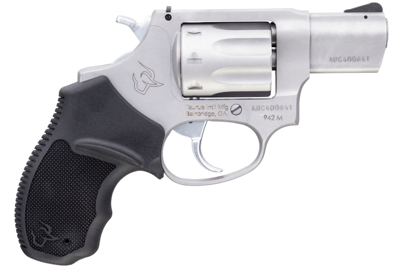 Taurus 942 Stainless .22 Mag 2″ Barrel 8-Rounds Adjustable Rear Sight Taurus 942 Stainless .22 Mag 2" Barrel 8-Rounds Adjustable Rear Sight