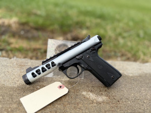 Ruger Mark IV Lite Silver .22 LR 4.4" Barrel 10-Rounds