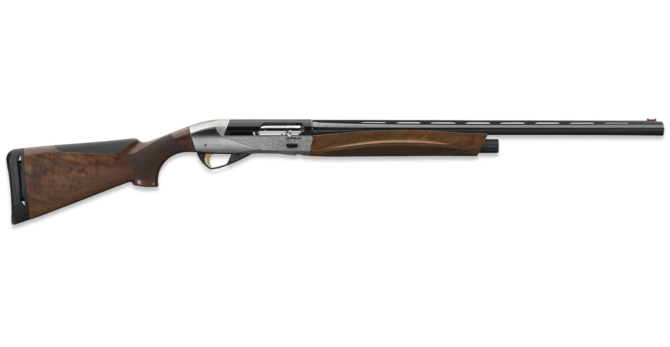 Benelli Ethos 12 Gauge 28″/3″ AA Satin Walnut Engraved Nickel Plated Semi-Automatic Shotgun Benelli Ethos 12 Gauge 28"/3" AA Satin Walnut Engraved Nickel Plated Semi-Automatic Shotgun