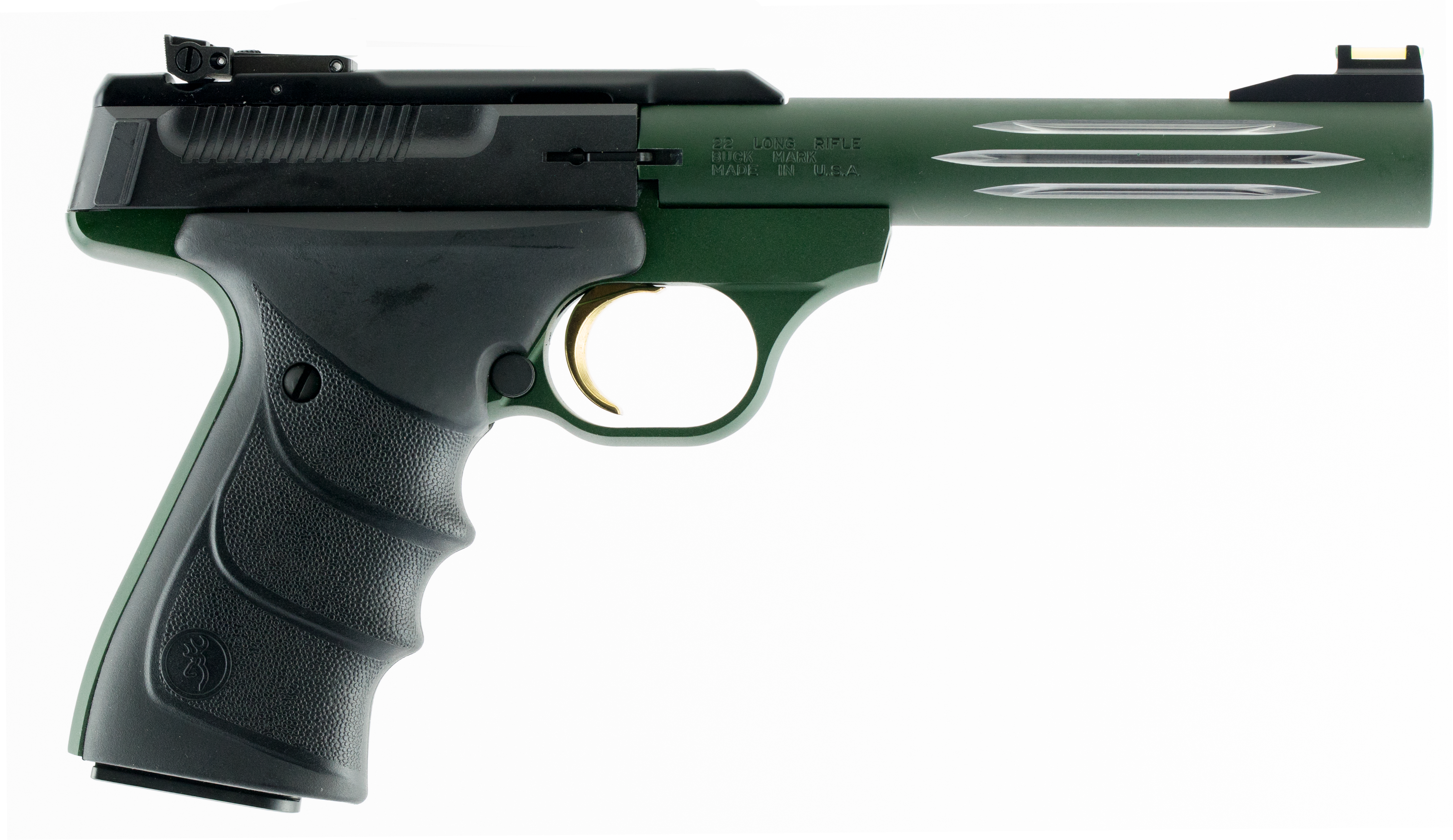 Browning Buck Mark Lite Green / Black .22 LR 5.5" Barrel 10-Rounds Browning Buck Mark Lite Green / Black .22 LR 5.5" Barrel 10-Rounds