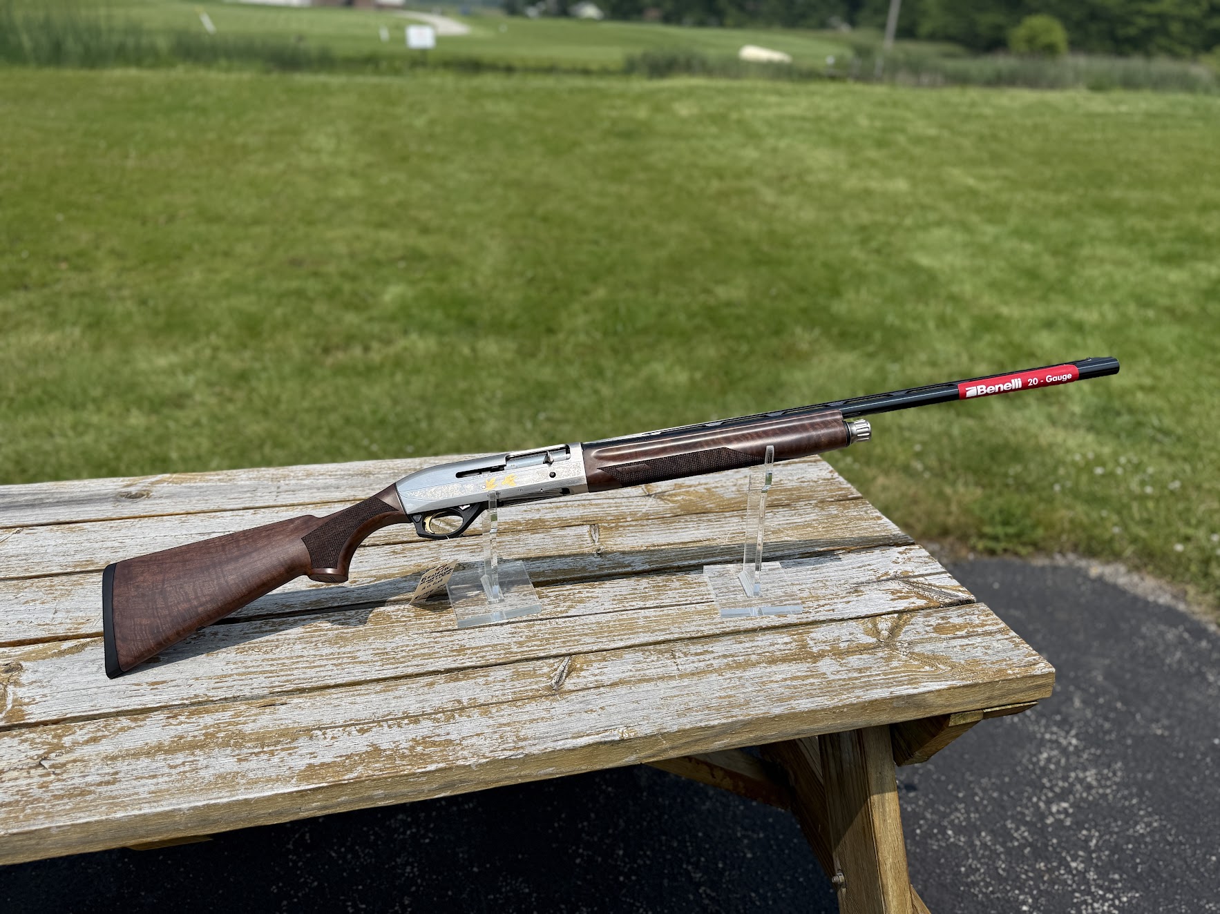Benelli Montefeltro 20 Gauge 3in Engraved Nickel Plated Semi Automatic Shotgun – 26in Benelli Montefeltro 20 Gauge 3in Engraved Nickel Plated Semi Automatic Shotgun - 26in