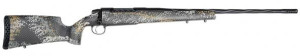 Weatherby 307 Alpine ST Full Size 300 Win 3+1 24" Graphite Black Cerakote Spiral Fluted Threaded Barrel & Steel Drilled & Tapped Receiver, Gray & Gold Sponge Accents Fixed Peak 44 Bastion Carbon Fiber Stock