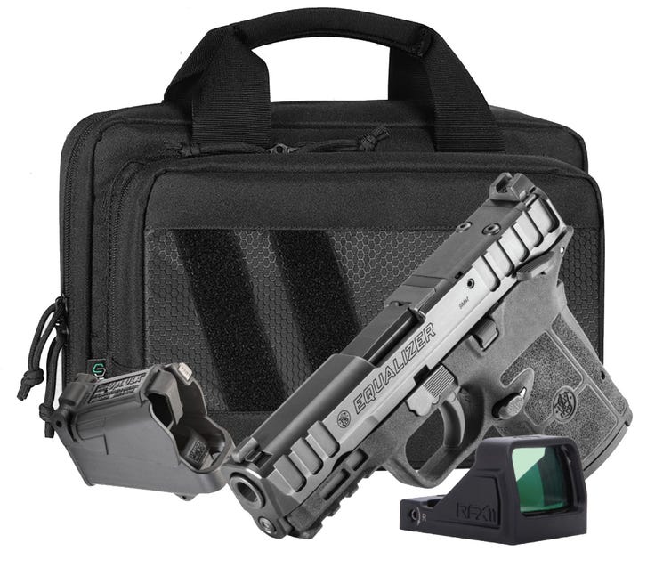 Smith and Wesson Equalizer 9mm 3.6" Barrel 15-Rounds w/ 3 Mags, Viridian RFX11 Green Dot