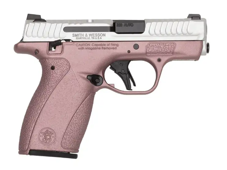SMITH&WESSON M&P BODYGUARD 2.0 THUMB SAFETY BLUSH/SILVER 380AUTO 2.75IN 1-10RND 1-12RND 14615 SMITH&WESSON M&P BODYGUARD 2.0 THUMB SAFETY BLUSH/SILVER 380AUTO 2.75IN 1-10RND 1-12RND 14615