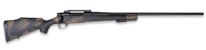 Weatherby VBS223RR6B Vanguard Black Hills Full Size 223 Rem 5+1 26" Matte Blued Heavy Threaded BBL & Rcvr w/Pic Rail, Arca Adapter/Pic Rail Forend, Black w/Green & Tan Accents Peak 44 Monte Carlo Polymer Stock,Rifle