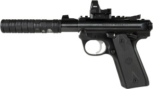 Ruger Mark IV 22/45 Pygmy Shark .22 LR 3.1" Barrel 10-Rounds w/ Viridian Green Dot