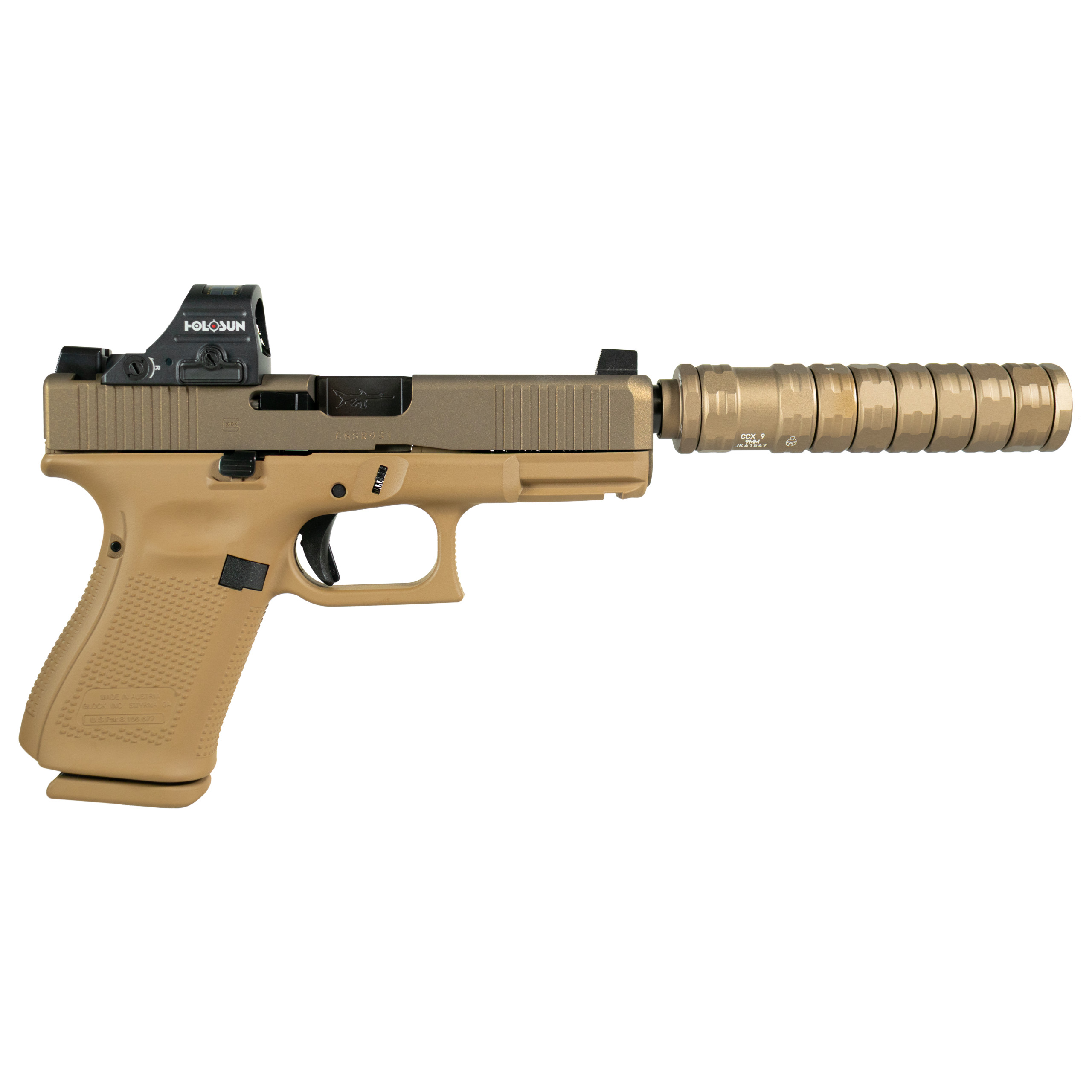 GLOCK 19V SHARK PUPPY 9MM 4.02IN BARREL 15RD FDE GLOCK 19V SHARK PUPPY 9MM 4.02IN BARREL 15RD FDE