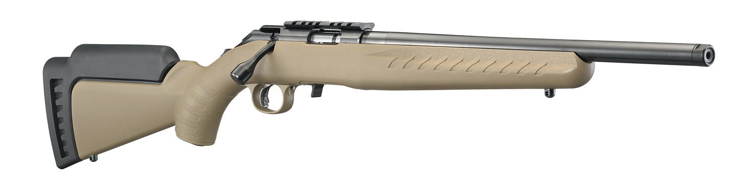 Ruger American Rimfire Brown .22 LR 16″ Barrel 10-Rounds Ruger American Rimfire Brown .22 LR 16" Barrel 10-Rounds