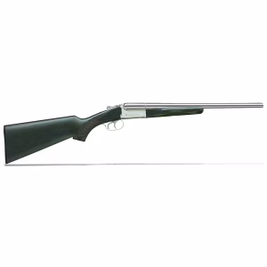 Stoeger Coach Gun DT 12ga 3" 20" Black-Finished Hardwood, Polished Nickel Side-by-Side Shotgun 31415