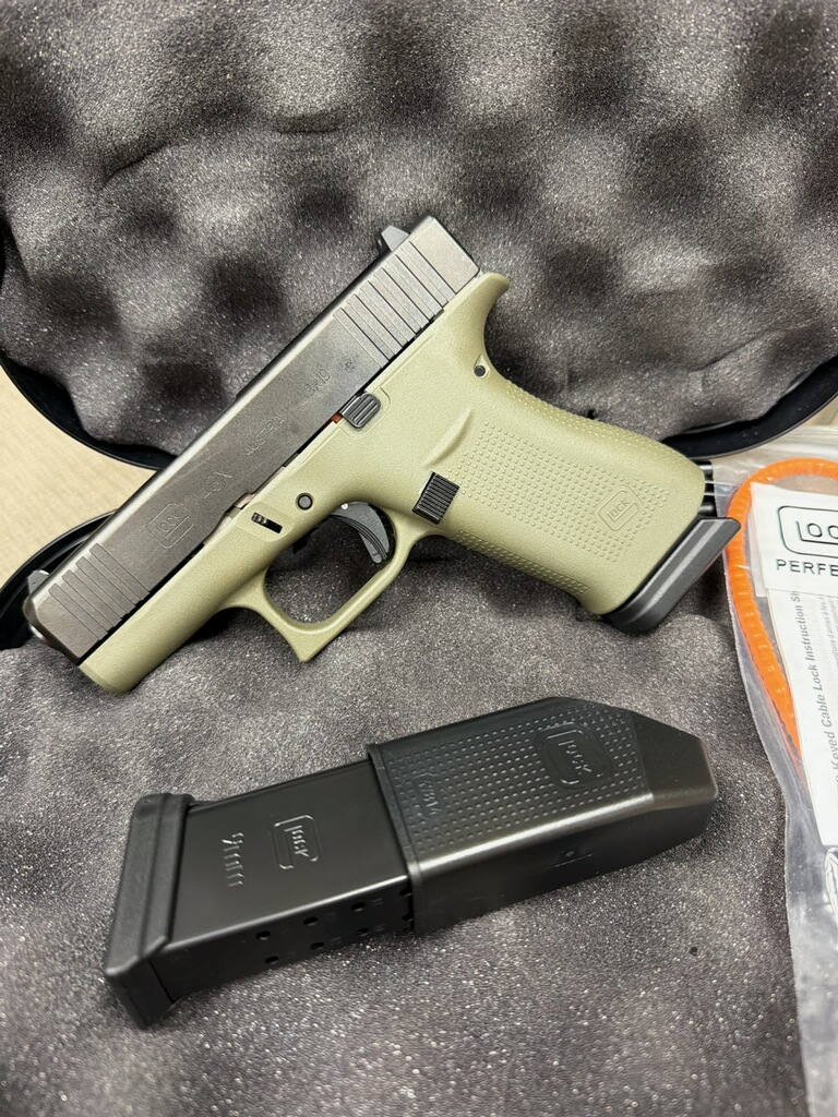 Glock 43X Battle Field Green 9mm 3.4" Barrel 15-Rounds Glock 43X Battle Field Green 9mm 3.4" Barrel 15-Rounds