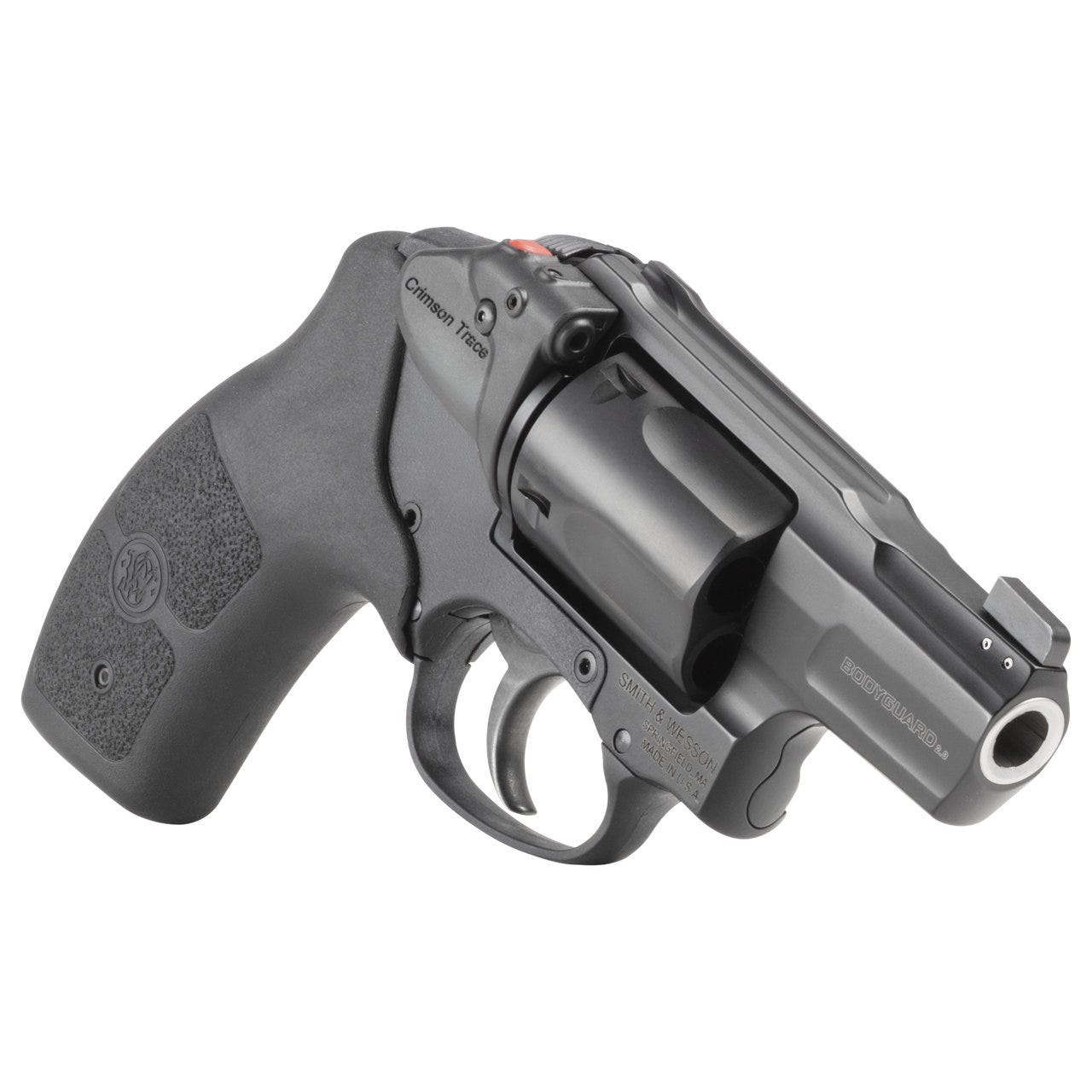 Smith and Wesson Bodyguard 38 2.0 .38 Special +P 1.875" Barrel 5-Rounds w/ Crimson Trace Laser Smith and Wesson Bodyguard 38 2.0 .38 Special +P 1.875" Barrel 5-Rounds w/ Crimson Trace Laser