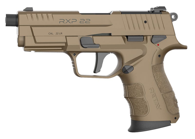 Retay Arms RXP22 Flat Dark Earth .22 LR 4" Threaded Barrel 13-Rounds OR Retay Arms RXP22 Flat Dark Earth .22 LR 4" Threaded Barrel 13-Rounds OR