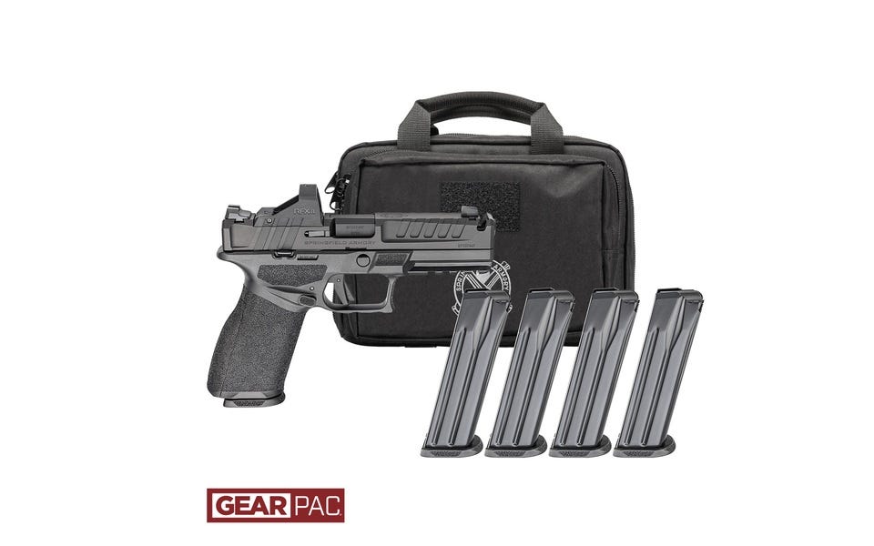 Springfield Armory Echelon Comp Gear Pac 9mm 4.5" Barrel 17/20-Rounds w/ Viridian RFX11, 4 Mags Springfield Armory Echelon Comp Gear Pac 9mm 4.5" Barrel 17/20-Rounds w/ Viridian RFX11, 4 Mags