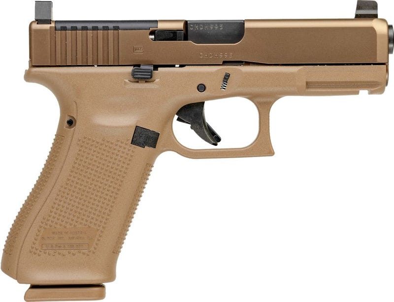 Glock 19X V MOS Coyote Brown 9mm 4.02" Barrel 19-Rounds w/ Ameriglo Black Out Tall Sights Glock 19X V MOS Coyote Brown 9mm 4.02" Barrel 19-Rounds w/ Ameriglo Black Out Tall Sights