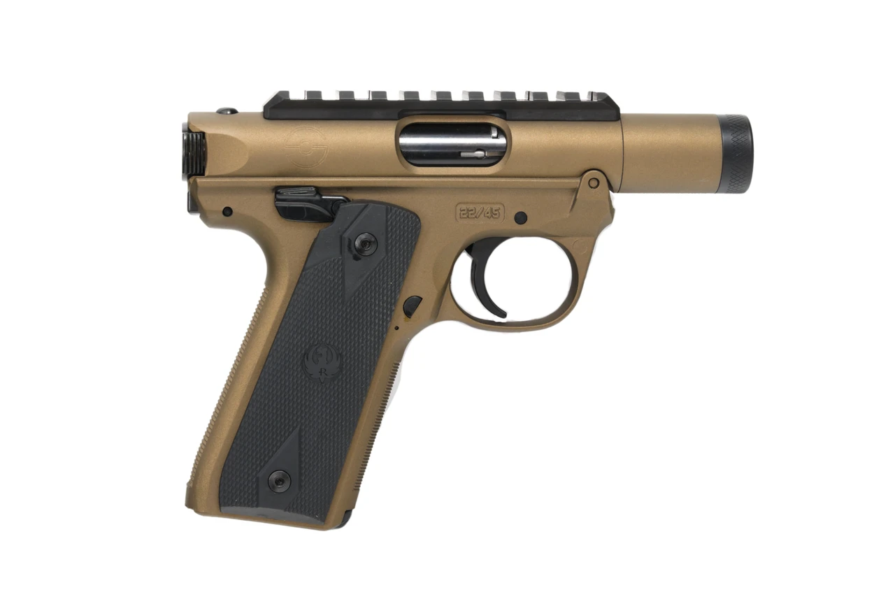 Ruger Mark IV 22/45 Tactical .22 LR Pistol - Silencer Shop Edition - Burnt Bronze Ruger Mark IV 22/45 Tactical .22 LR Pistol - Silencer Shop Edition - Burnt Bronze