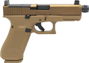 Glock 19XV MOS Coyote Brown 9mm 4.52" Threaded Barrel 19-Rounds